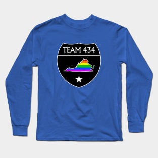 TEAM 434 - PHASE IV BLACK SHIELD RAINBOW Long Sleeve T-Shirt